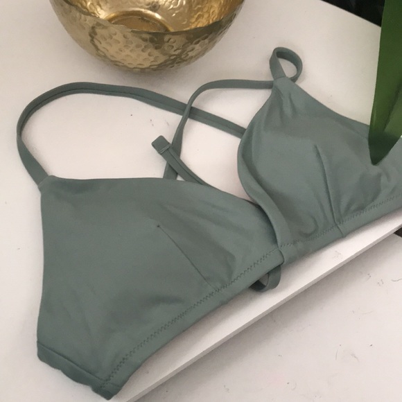Madewell Second Wave Tie-Back Bikini Top NWT - Picture 2 of 3